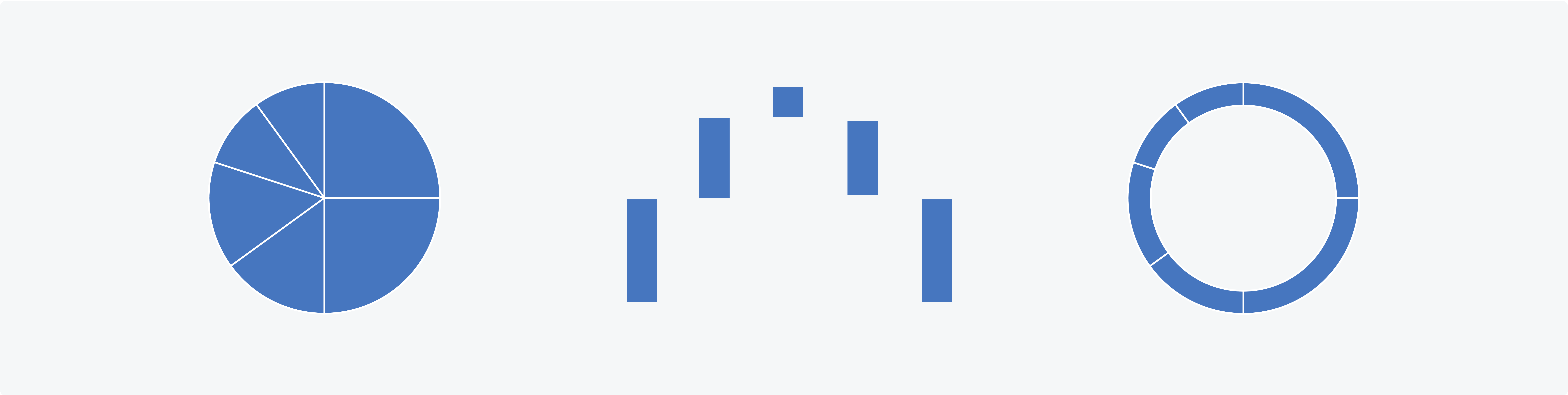 Diagram of example part-to-whole charts.